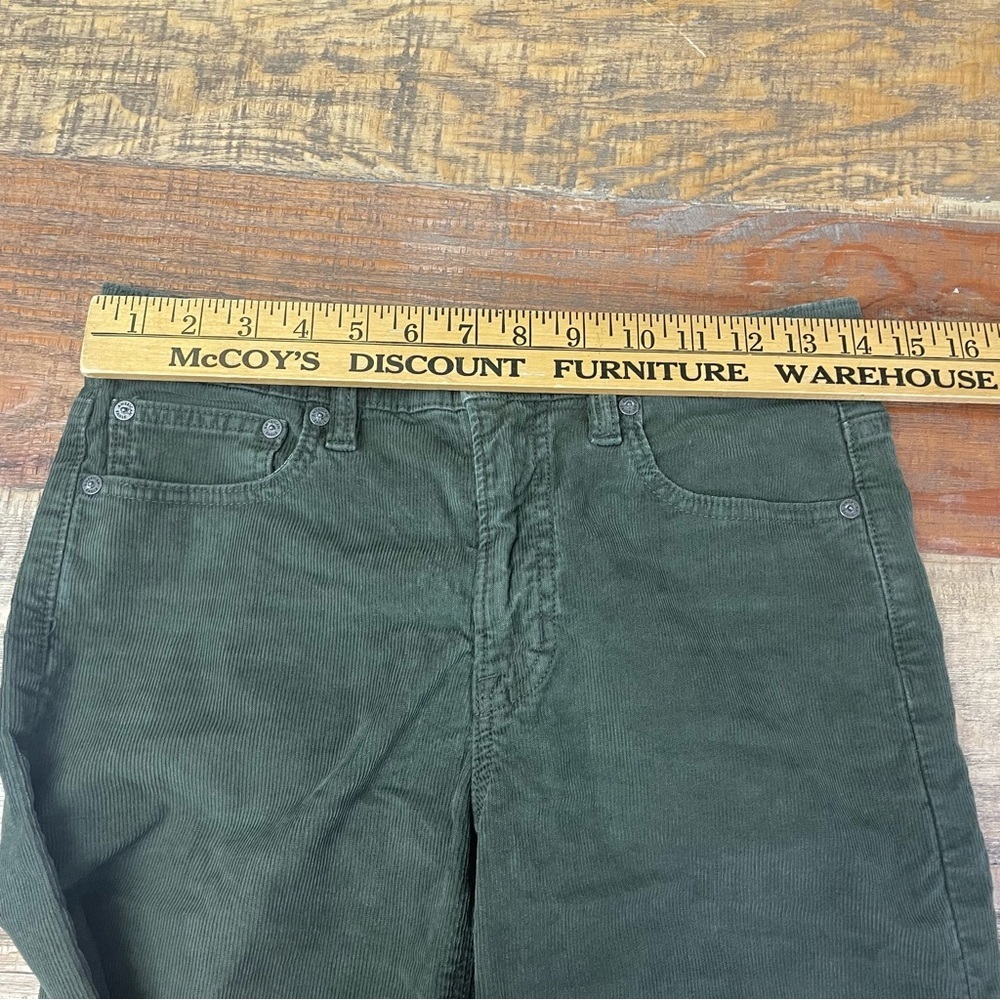 American Eagle Outfitters Corduroy Pants Womens Sz 4 Regular Green 90s Straight - Picture 4 of 12